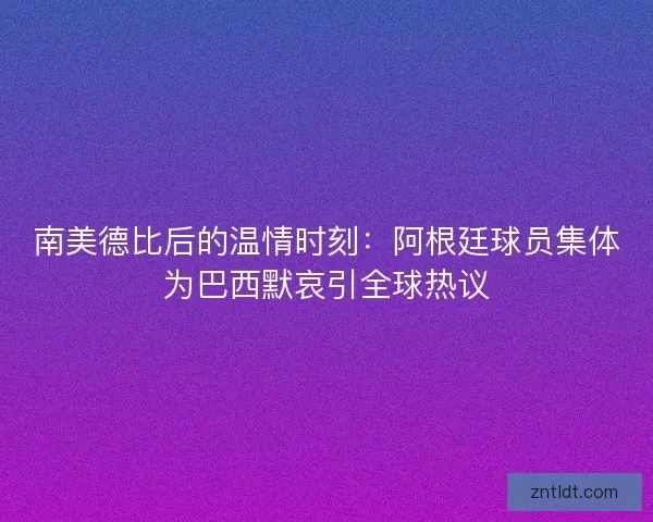 南美德比后的温情时刻：阿根廷球员集体为巴西默哀引全球热议